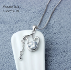 Celeste Zodiac Necklace | 925 Silver & Moissanite