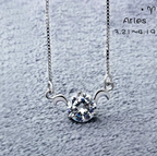 Celeste Zodiac Necklace | 925 Silver & Moissanite