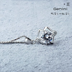 Celeste Zodiac Necklace | 925 Silver & Moissanite