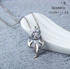 Celeste Zodiac Necklace | 925 Silver & Moissanite