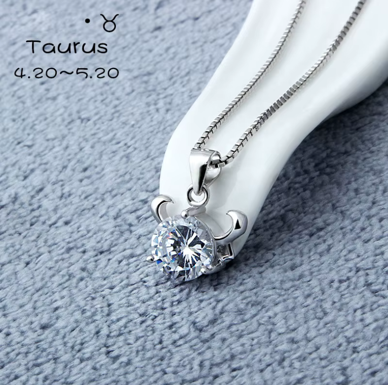 Celeste Zodiac Necklace | 925 Silver & Moissanite