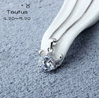 Celeste Zodiac Necklace | 925 Silver & Moissanite