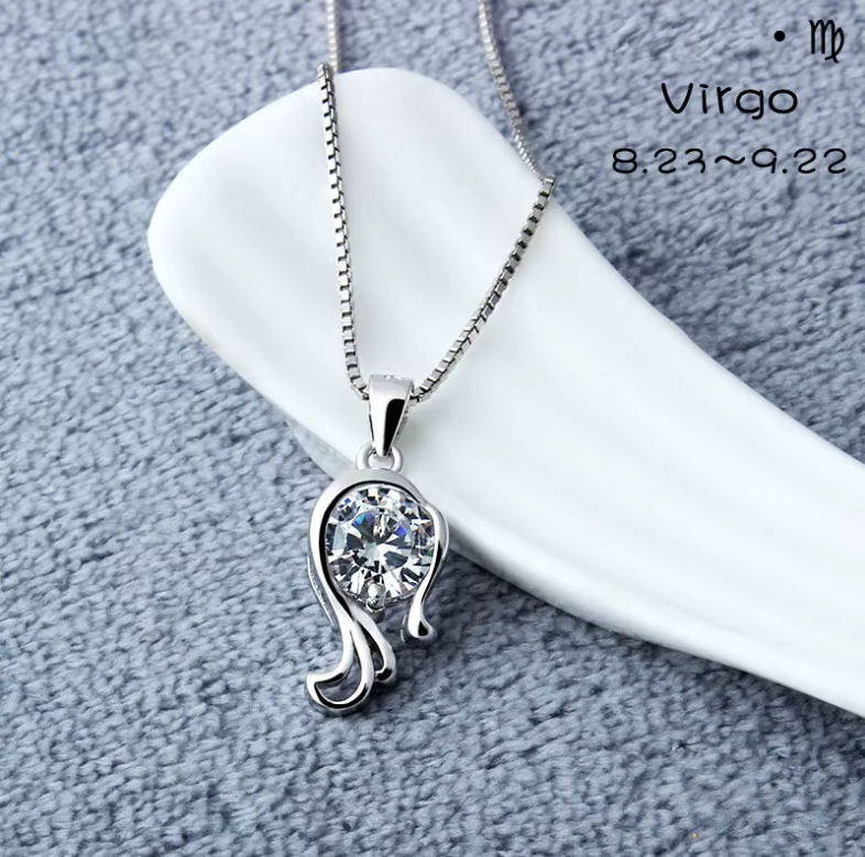 Celeste Zodiac Necklace | 925 Silver & Moissanite